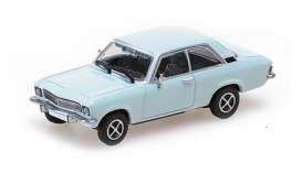 Opel  - Ascona 1970 light blue  - 1:87 - Minichamps - 870040001 - mc870040001 | The Diecast Company