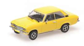 Opel  - Ascona 1970 yellow - 1:87 - Minichamps - 870040004 - mc870040004 | The Diecast Company