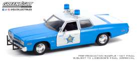 Dodge  - Monaco 1974 white/blue - 1:24 - GreenLight - 85541 - gl85541 | The Diecast Company