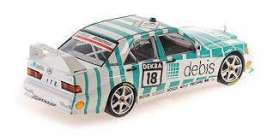 Mercedes Benz  - 190E 2.5-16 EVO 2 1991 white/green - 1:18 - Minichamps - 155913618 - mc155913618 | The Diecast Company