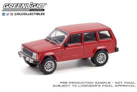 Jeep  - Cherokee 1985 red - 1:64 - GreenLight - 35210A - gl35210A | The Diecast Company