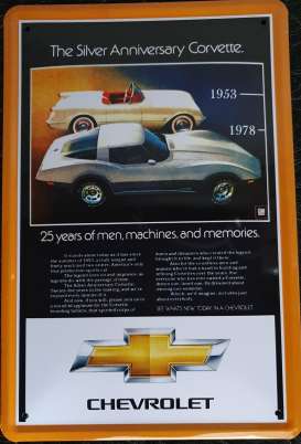 Tac Signs  - Chevrolet silver/orange - Tac Signs - TACMk3D07 - TACMk3D07 | The Diecast Company