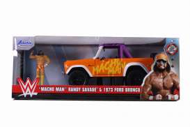 Ford  - Bronco *Macho Man* 1973 orange/purple/white - 1:24 - Jada Toys - 32046 - jada32046 | The Diecast Company