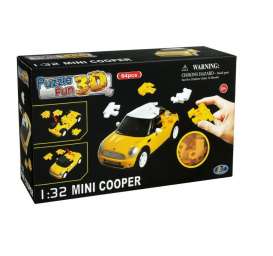 Mini  - Cooper yellow/white - 1:32 - Happy Well - 57074 - happy57074 | The Diecast Company