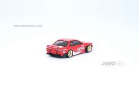 Nissan  - Silvia S13 V2 Rocket Bunny 2021 red/white - 1:64 - Inno Models - in64-S13-COKE037 - in64S13COKE037 | The Diecast Company