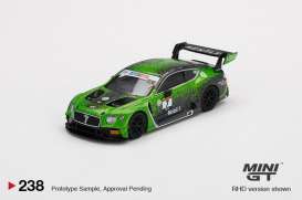 Bentley  - Continental 2020 green/black - 1:64 - Mini GT - 00238-R - MGT00238Rhd | The Diecast Company