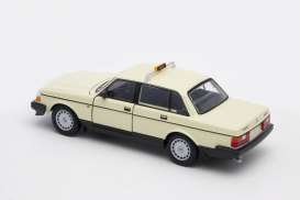 Volvo  - 240 GL *Taxi Germany* 1986 cream-yellow - 1:24 - Welly - 24102RS-W - welly24102TX-W | The Diecast Company