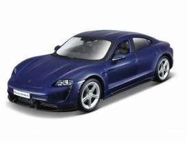 Porsche  - Taycan blue - 1:24 - Bburago - 21098B - bura21098B | The Diecast Company