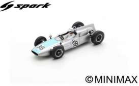 Cooper  - T53 1961 silver/turqouise - 1:43 - Spark - S8061 - spaS8061 | The Diecast Company