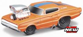 Dodge  - Charger 1966 orange/blue - 1:64 - Maisto - 15542 - mai15542 | The Diecast Company