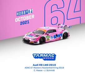 Audi  - R8 LMS 2019 pink - 1:64 - Tarmac - T64-04319BWT - TC-T64-04319BWT | The Diecast Company