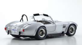 Shelby  - Cobra silver/white - 1:18 - Kyosho - 8047S - kyo8047S | The Diecast Company