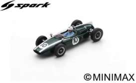 Cooper  - T55 1961 black/white - 1:43 - Spark - S8069 - spas8069 | The Diecast Company