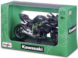 Kawasaki  - H2R darkgrey/green - 1:12 - Maisto - 32708 - mai32708 | The Diecast Company