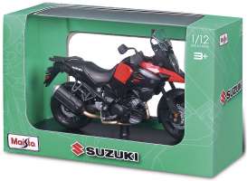 Suzuki  - V-Storm black/red - 1:12 - Maisto - 32711 - mai32711 | The Diecast Company