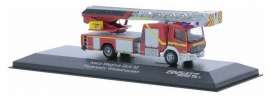 Mercedes Benz  - Atego red/yellow - 1:87 - Rietze - 71644 - RZ71644 | The Diecast Company