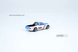 Datsun  - Sunny Hakatora pick-up #35 2021 blue/white/red - 1:64 - Inno Models - in64-HKT-BRE35 - in64HKT-BRE35 | The Diecast Company