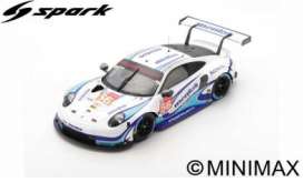 Porsche  - 911 2020 white/blue - 1:12 - Spark - 12S028 - spa12S028 | The Diecast Company
