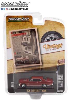 Chevrolet  - Nova 1970 red - 1:64 - GreenLight - 39090C - gl39090C | The Diecast Company