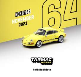 Porsche  - RWB Backdate yellow - 1:64 - Tarmac - T64-046-YL - TC-T64-046YL | The Diecast Company