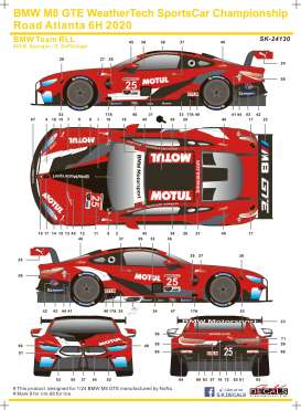 BMW  - M8  - 1:24 - S.K. Decals - 24130 - SK24130 | The Diecast Company