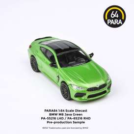BMW  - M8 Coupe 2018 java green - 1:64 - Para64 - 65216 - pa65216R | The Diecast Company