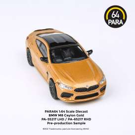 BMW  - M8 Coupe 2018 ceylon gold - 1:64 - Para64 - 65217 - pa65217R | The Diecast Company
