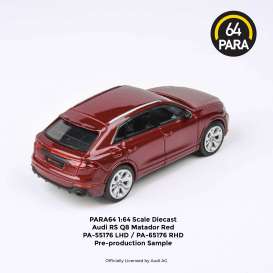 Audi  - RS Q8 2018 red metallic - 1:64 - Para64 - 65176 - pa65176R | The Diecast Company