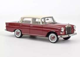 Mercedes Benz  - 200 1966 red - 1:18 - Norev - 183706 - nor183706 | The Diecast Company