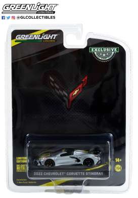 Chevrolet  - Corvette C8 2022 grey - 1:64 - GreenLight - 30322 - gl30322 | The Diecast Company