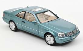 Mercedes Benz  - CL600 Coupe 1997 blue metallic - 1:18 - Norev - 183448 - nor183448 | The Diecast Company