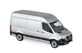 Mercedes Benz  - Sprinter 2018 silver - 1:18 - Norev - 183424 - nor183424 | The Diecast Company