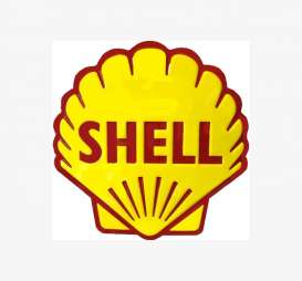 Tac-Signs Big Round  - Shell yellow/red - Tac Signs - 24RDSH9 - tacB24RDSH9 | The Diecast Company