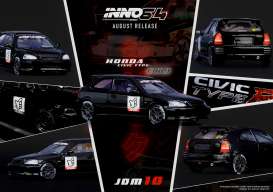 Honda  - Civic Type-R EK9 black - 1:64 - Inno Models - in64-EK9-JDM10 - in64EK9-JDM10 | The Diecast Company