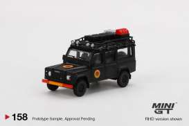 Land Rover  - Defender 110 black - 1:64 - Mini GT - 00158-R - MGT00158rhd | The Diecast Company