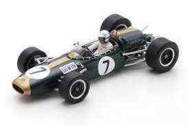 Brabham  - BT22 1966 green/white - 1:43 - Spark - S7093 - spaS7093 | The Diecast Company