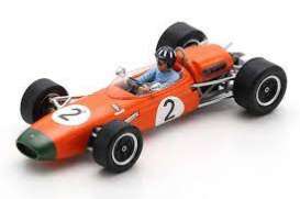 Brabham  - BT11A 1965 orange/white - 1:43 - Spark - S7432 - spaS7432 | The Diecast Company