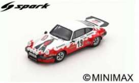 Porsche  - 911 Carrera 1977 white/red - 1:43 - Spark - s6614 - spas6614 | The Diecast Company
