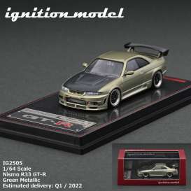 Nissan  - Nismo R33 green - 1:64 - Ignition - IG2505 - IG2505 | The Diecast Company
