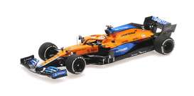 McLaren  - MCL35M 2021 orange/blue - 1:43 - Minichamps - 537215103 - mc537215103 | The Diecast Company