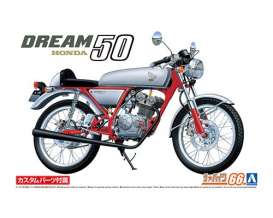 Honda  - Dream 50 Custom 1997  - 1:12 - Aoshima - 06295 - abk06295 | The Diecast Company