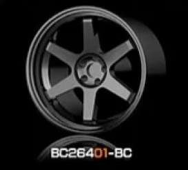 Wheels & tires Rims & tires - 2021 black chrome - 1:64 - Mot Hobby - BC26401-BC - MotBC26401-BC | The Diecast Company