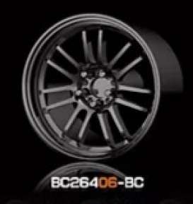 Wheels & tires Rims & tires - 2021 black chrome - 1:64 - Mot Hobby - BC26406-BC - MotBC26406-BC | The Diecast Company