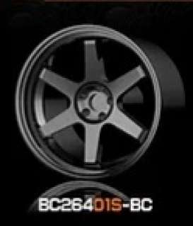 Wheels & tires Rims & tires - 2021 black chrome - 1:64 - Mot Hobby - BC26401S-BC - MotBC26401S-BC | The Diecast Company