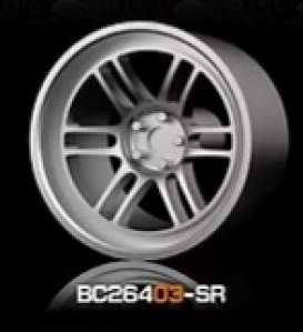 Wheels & tires Rims & tires - 2021 silver - 1:64 - Mot Hobby - BC26403-SR - MotBC26403-SR | The Diecast Company