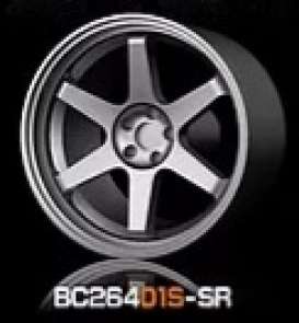 Wheels & tires Rims & tires - 2021 silver - 1:64 - Mot Hobby - BC26401S-SR - MotBC26401S-SR | The Diecast Company
