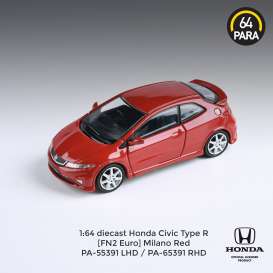 Honda  - Civic Type R FN2 red - 1:64 - Para64 - 55391L - pa55391L | The Diecast Company