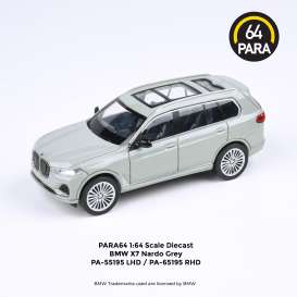 BMW  - X7 nardo grey - 1:64 - Para64 - 55195L - pa55195L | The Diecast Company