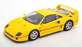 Ferrari  - F40 1987 yellow - 1:18 - KK - Scale - 180692 - kkdc180692 | The Diecast Company