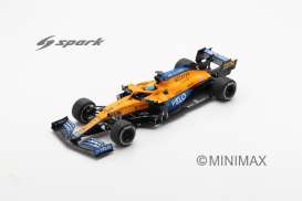 McLaren  - MCL35M 2021 orange/blue - 1:18 - Spark - 18S602 - spa18S602 | The Diecast Company